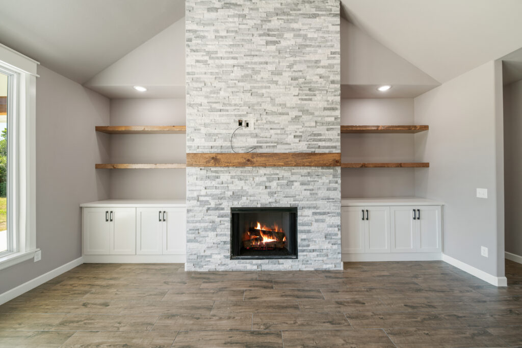 Gorgeous living room featuring custom craftsmanship and unique design by Mahogany Homes.