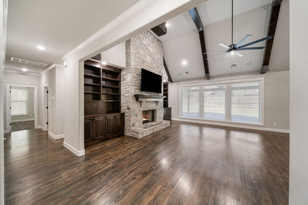 Bespoke floor plan with spacious bedrooms and a luxurious master suite by Mahogany Homes Tulsa.