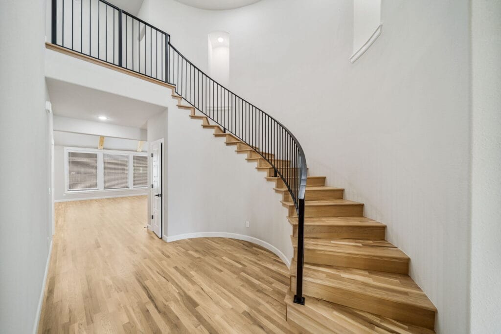 Modern floor plan with separate zones for family living and private retreats, designed by Mahogany Homes.