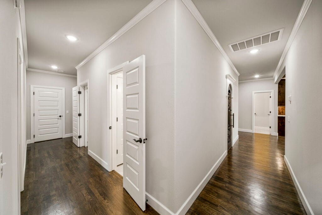 Unique, open-concept floor plan designed for family living by Mahogany Homes."