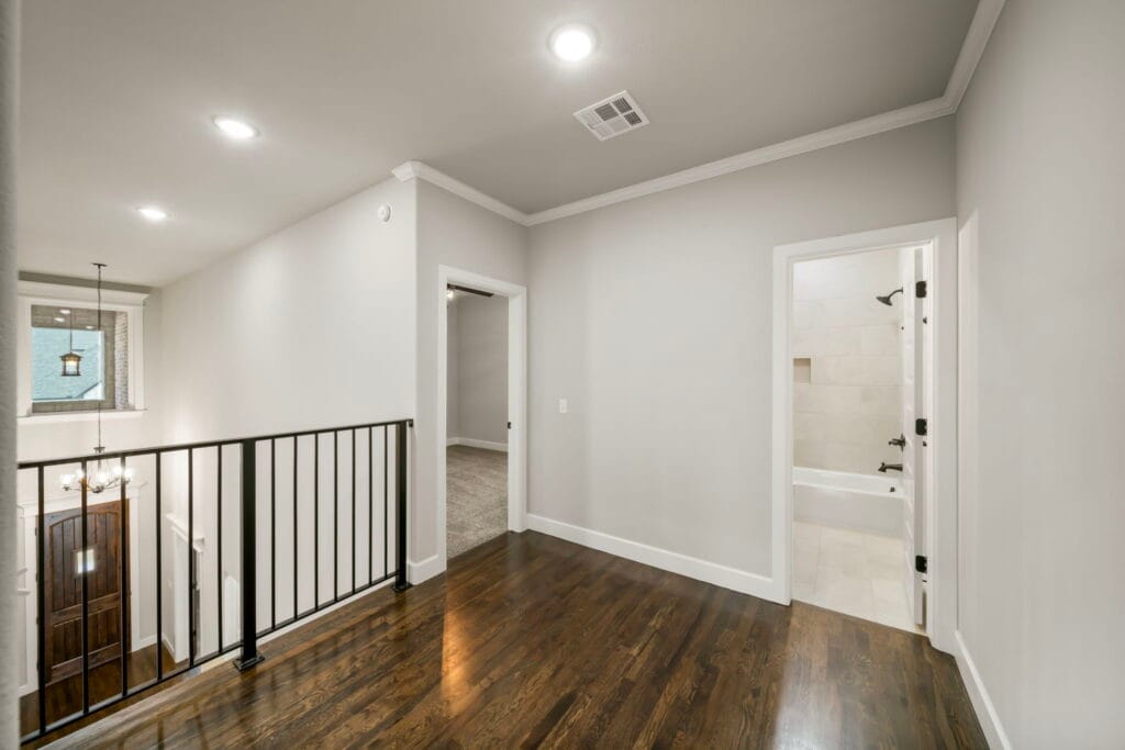 Functional floor plan with well-defined living areas and custom features by Mahogany Homes