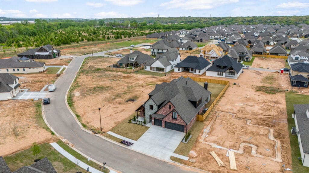 Contemporary and sleek custom home exterior built by Mahogany Homes