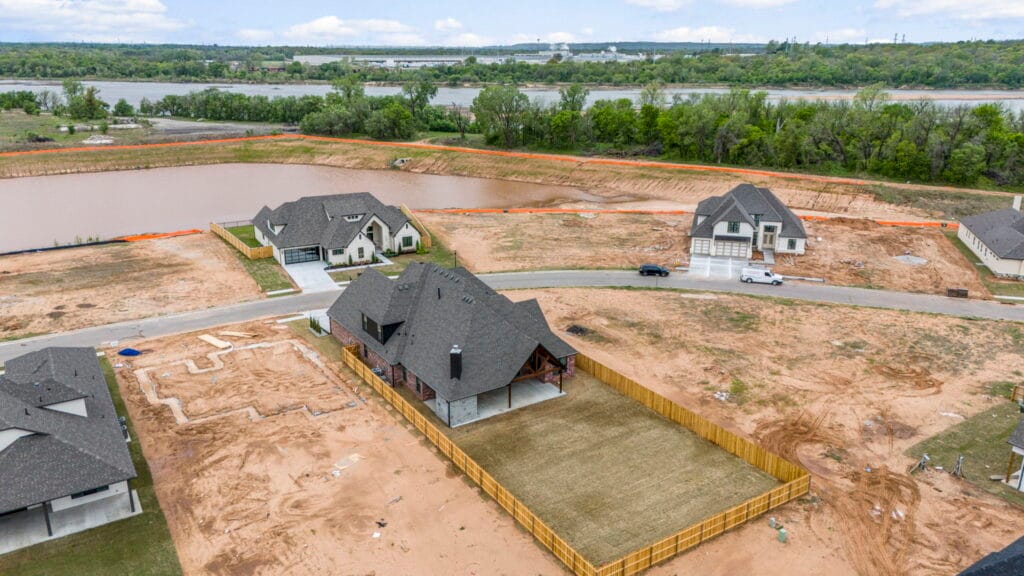 Sleek and contemporary home exterior featuring top-quality materials by Mahogany Homes.