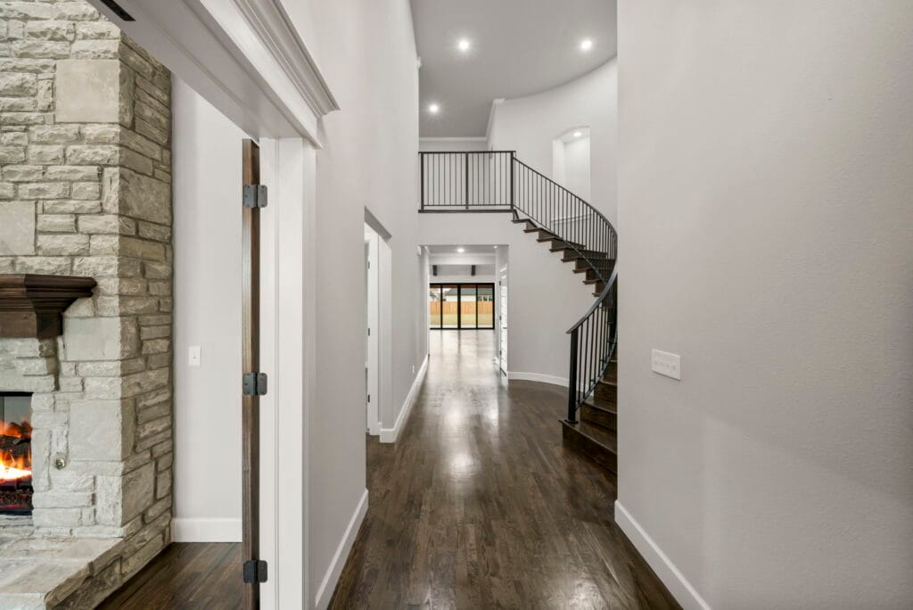 Floor plan featuring a seamless flow between living spaces, by Mahogany Homes.